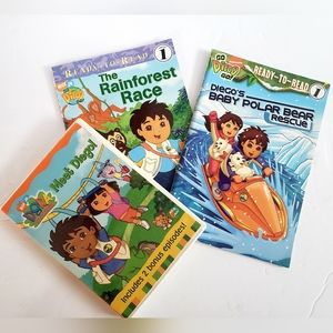 Nickelodeon 2003 DVD Meet Diego & Books Bundle!!